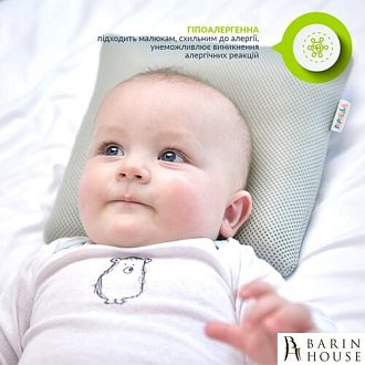 Купить                                            Подушка-ортопедическая для младенцев сетка серый+наволочка 211495