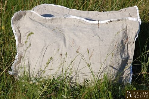 Купить                                            Комплект постельного белья "White-Gray Washed linen" (лен) 141671