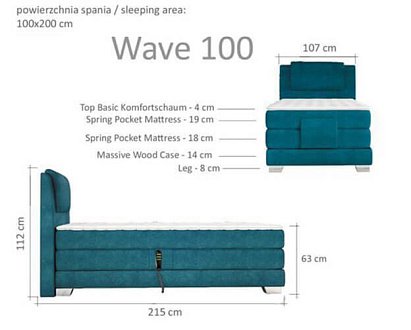 Купить                                            Кровать Wave 100 172479