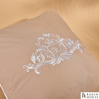 Купити                                            Декоративна подушка Модерн з вишивкою бежевая 244194
