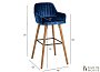 Купити Барний стілець Ariel Deep Blue 306307
