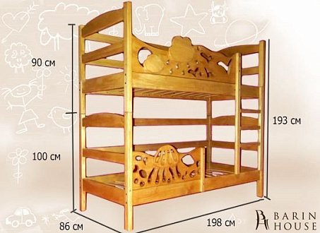 Купити                                            Двоярусне ліжко-трансформер Елен 216983