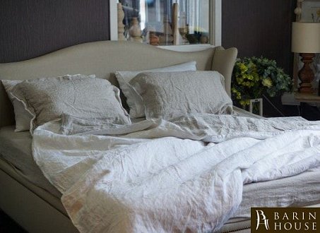 Купить                                            Комплект постельного белья "White-Gray Washed linen" (лен) 141664