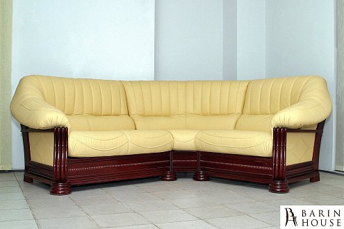 Купить                                            Угловой кожаный диван Монарх 263892