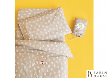 Купить Комплект дитячої постільної білизни в ліжечко Корона беж 245679