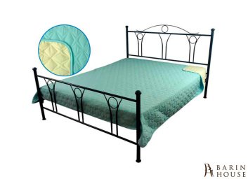 Покривало двостороннє декоративне Зірка блакитне, синє 302830 barin.ua Купить Покривало двостороннє декоративне Зірка блакитне, синє 302830