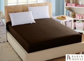 купити Натяжная простынь BOSTON Jefferson Sateen Dark Chocolate 135423