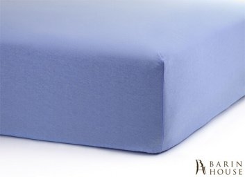 Купить Простынь на резинке Софт Найт (голубой) 203581