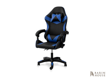 Купить Стілець геймерський Слім чорно-синій 336218