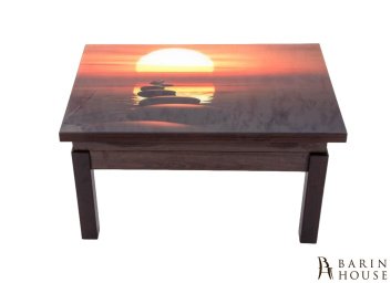 Купить Стол-трансформер Флай (со стеклом) закат/венге магия 303459