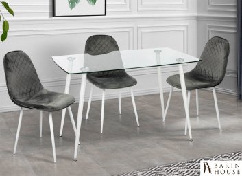 Купить Стол обеденный Грейс (белые ножки) 313334