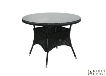 Обідній стіл Wicker (чорний) 303699 barin.ua Купить Обідній стіл Wicker (чорний) 303699