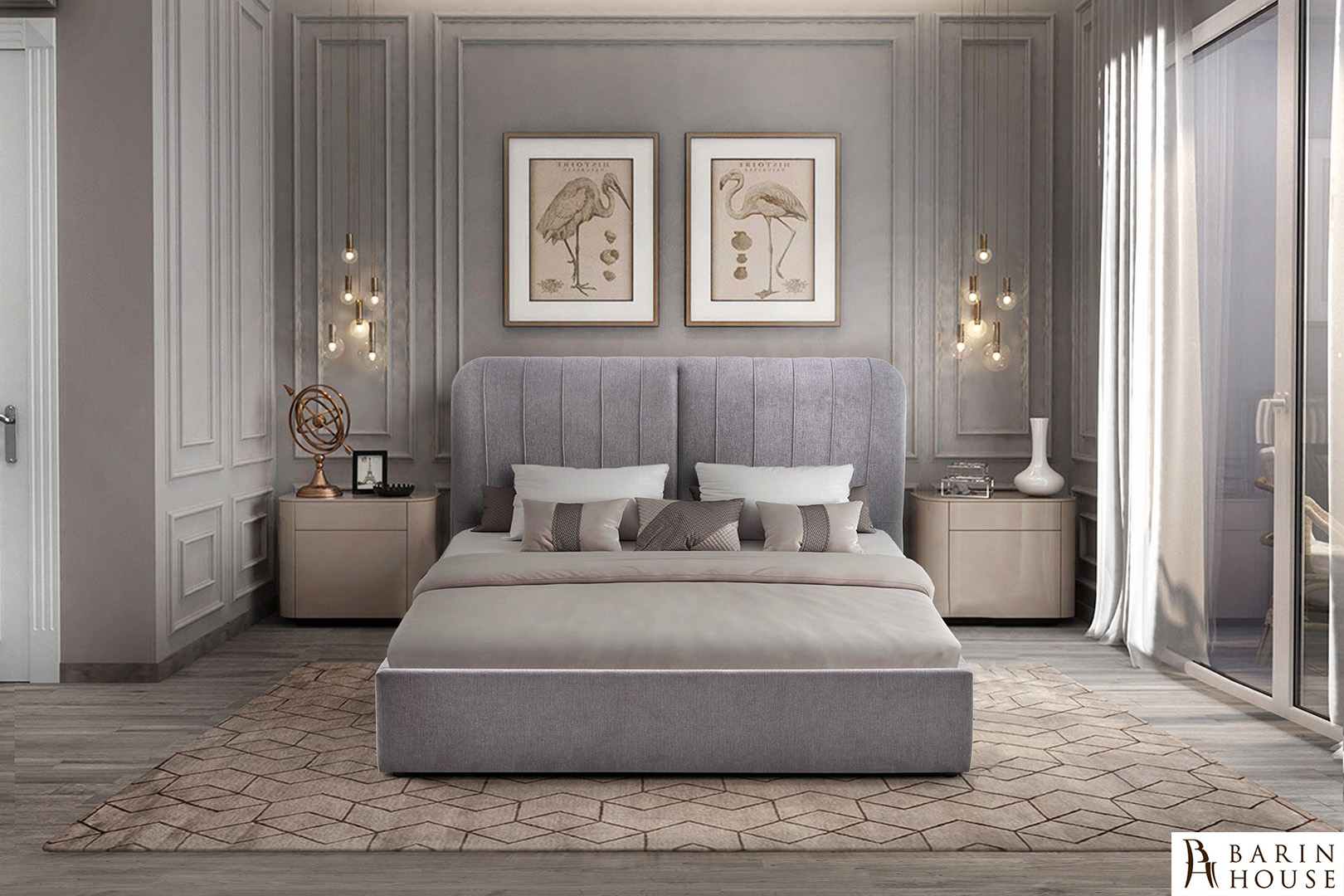 Купить Кровать Бьянка светло-серый 336850 photo 1