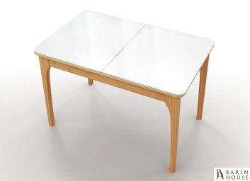 Купить Раскладной стол на кухню Nord белый массив дуба 298883