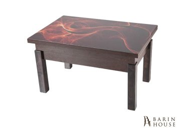 Купить Стол-трансформер Флай (со стеклом) огонь/венге магия 303484