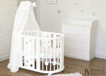 купити Овальна ліжечко 8в1 Ovalbed Stars + полози для заколисування 158812