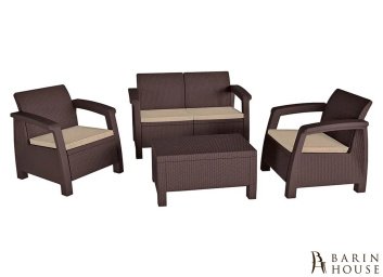 купити Комплект садових меблів Bahamas коричневий 275285