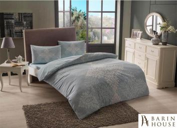 Купить Двуспальный евро комплект TAC Janna Blue Ранфорс 164956