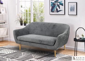 Купить Диван Лагуна велюр темно-сірий 310332