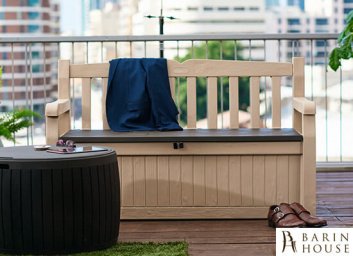 Купить Лавка-ящик для хранения EDEN BENCH светлый беж 190420