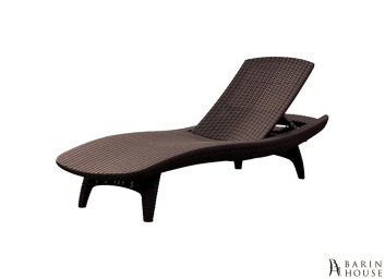 Купить Шезлонг Pacific платик, коричневый 323705