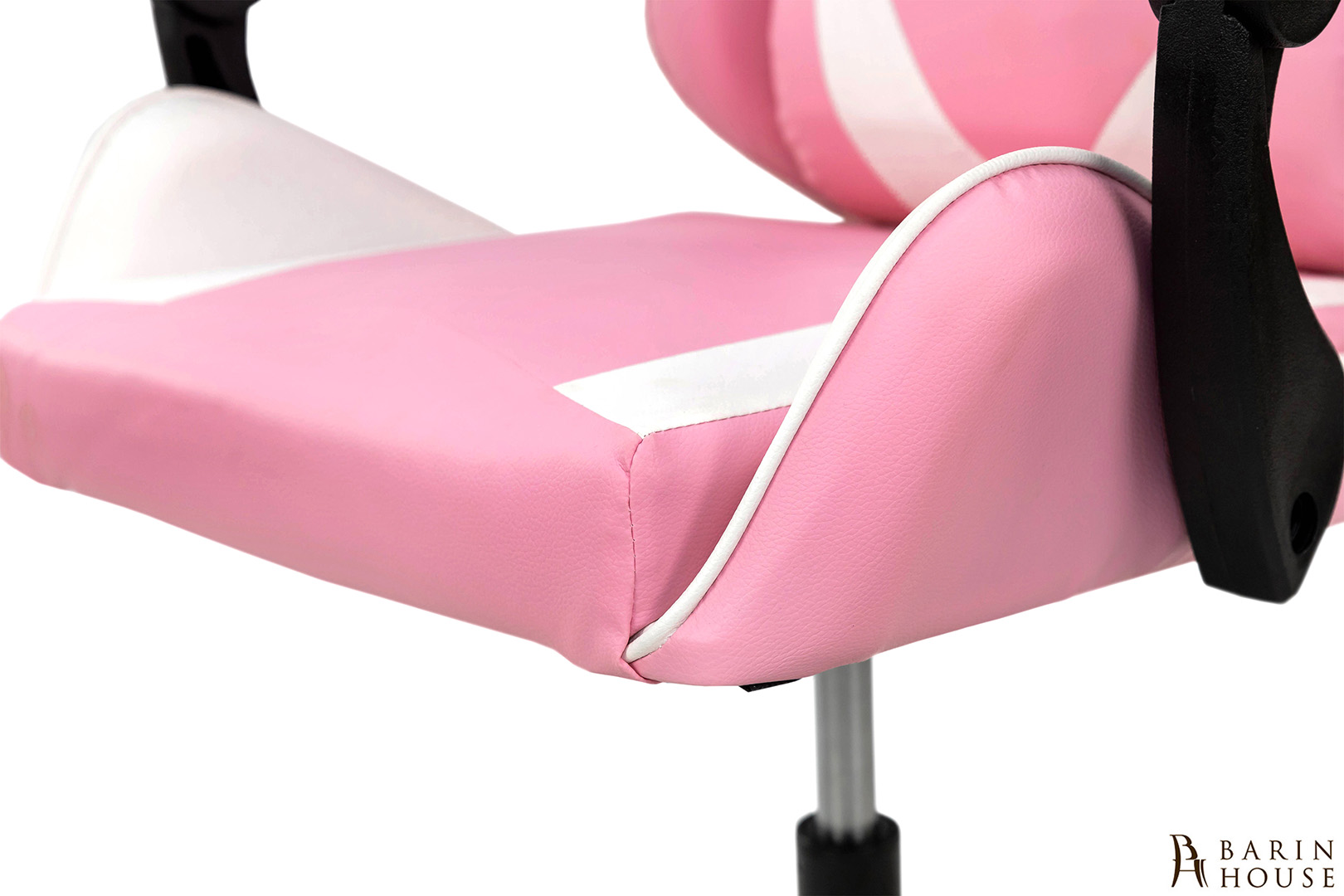 Купить Стул геймерский Слим розово-белый 336136 photo 4