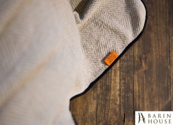 Купить Плед-покрывало (серое с черным кантом) 141480