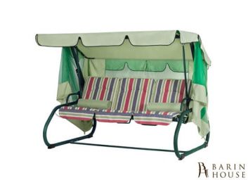 купити Гойдалки Сієста (Дралон, Червоно-графітовий вертикальна смуга з двосторонньої тканиною) 169570