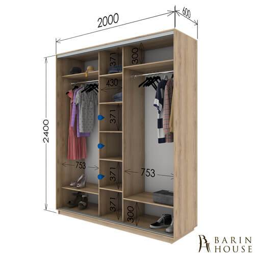 Купить Шкаф-купе трехдверный 151979 photo 4