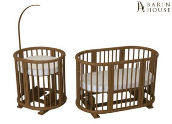 купити Овальна ліжечко Ovalbed 8в1 Brown Lux + маятник 158757