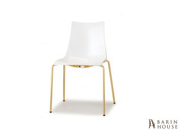 Купить Стул Zebra Glossy White Satin Brass 308884