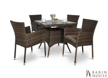 Купить Комплект обеденный Lerida/Lugo Brown 4X 205881