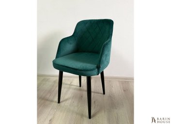 купити Крісло Luna зелене, чорні ніжки метал 295199