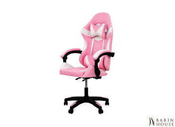 Купить Стілець геймерський Слім рожево-білий 336136