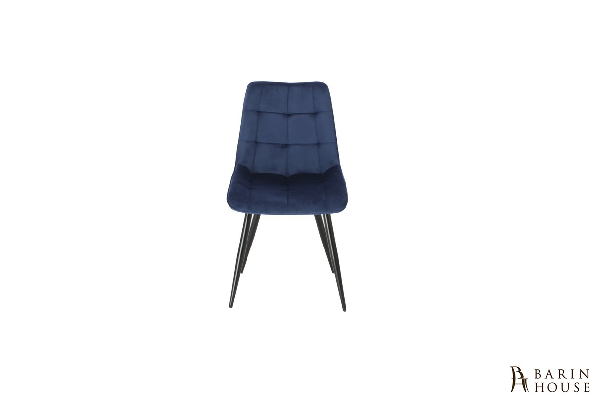 Купить Стул Intarsio Charlie черный каркас/синий 336607 