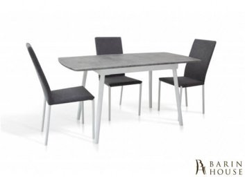 Купить Стол обеденный Соло (белый/светло-серый) 234272