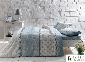 Купить Двуспальный евро комплект TAC Sally Blue Ранфорс 164768