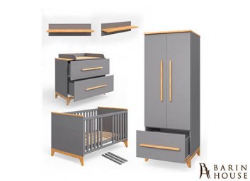 Купить Система сегментов в детскую Мила (серый) 226192