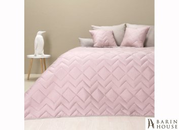 Купить Покривало двостороннє Іззі пудра/світло-сірий 290273