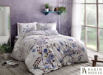 Купить Двуспальный евро комплект TAC Lindy Blue Сатин 165334