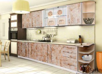 Купить Кухня Алина темный мрамор 124876