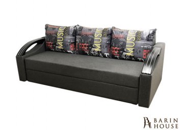 Купить Диван Барон еврокнижка с деревяными перилами 225095