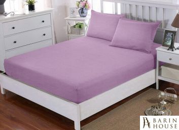 купити Набір простирадло натяжна + наволочка U-TEK Hotel Collection Cotton Lilac 180575