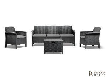 Купить Набор садовой мебели BICA Venezia 3 графит 327827