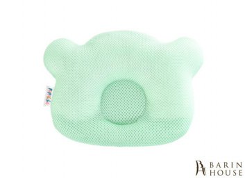 Купить Подушка-ортопедическая Мишка сетка мята+наволочка 211401