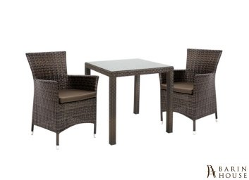 Купить Столовый комплект Wicker темно- коричневый (2 кресла) 304373