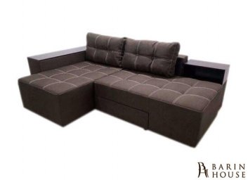 Купить Угловой диван-ножницы с нишей в быльце, с тумбой-полкой 225753