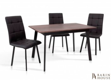 купити Стіл обідній Етна (чорний/горіх) 295061
