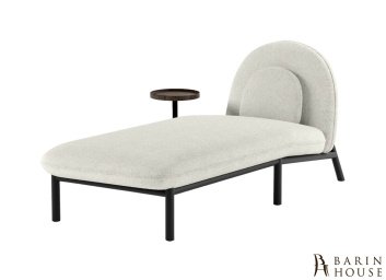 Шезлонг Soft Lounge со столиком Boucle Nata/черный 308795 barin.ua Шезлонг Soft Lounge со столиком Boucle Nata/черный
