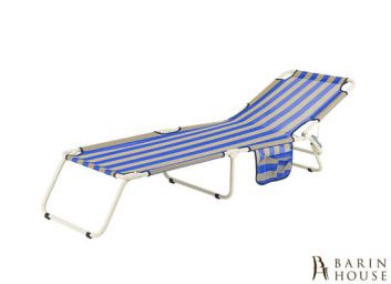 купити Розкладачка Діагональ (текстиль синьо-жовта смуга) 187508